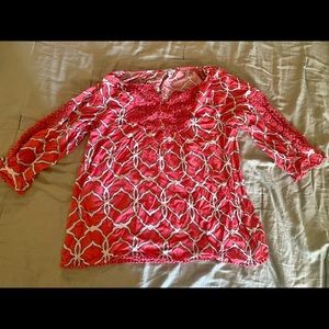 Crown & Ivy pink top